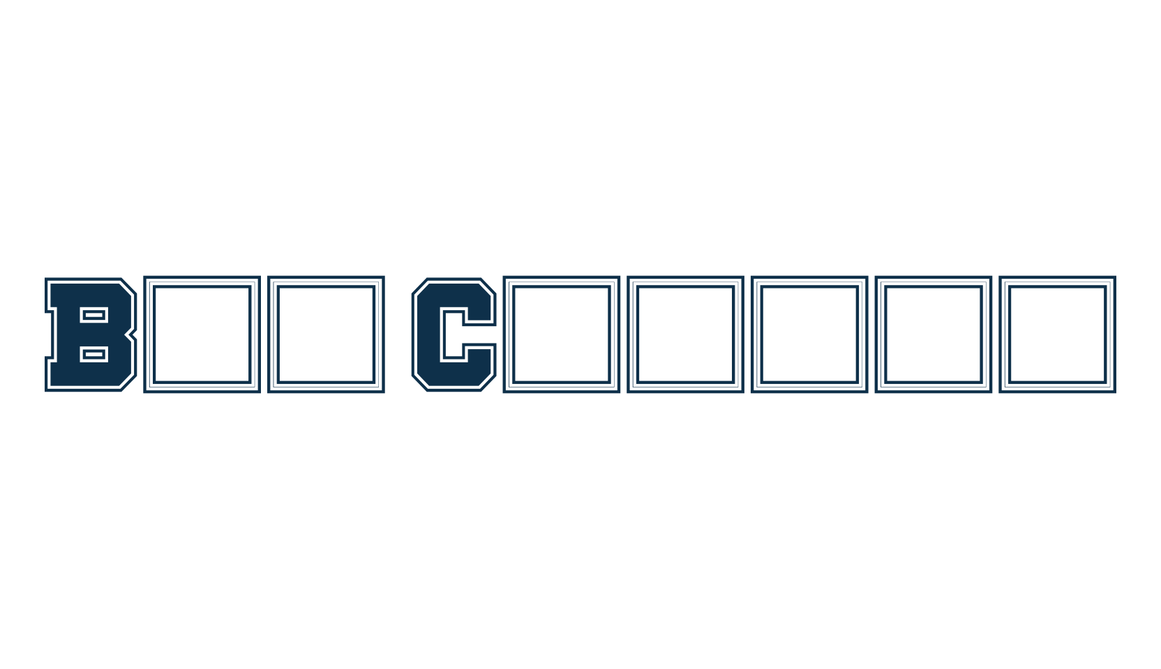 Big Campus, old school font preview