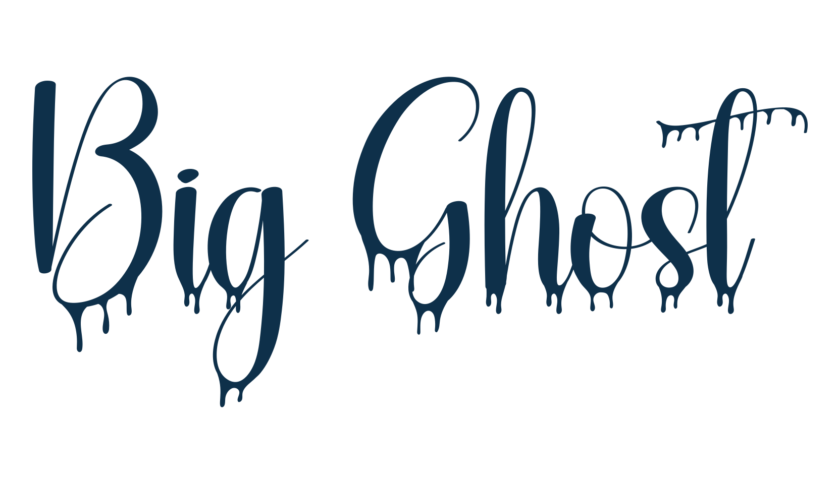 Big Ghost, display market font preview