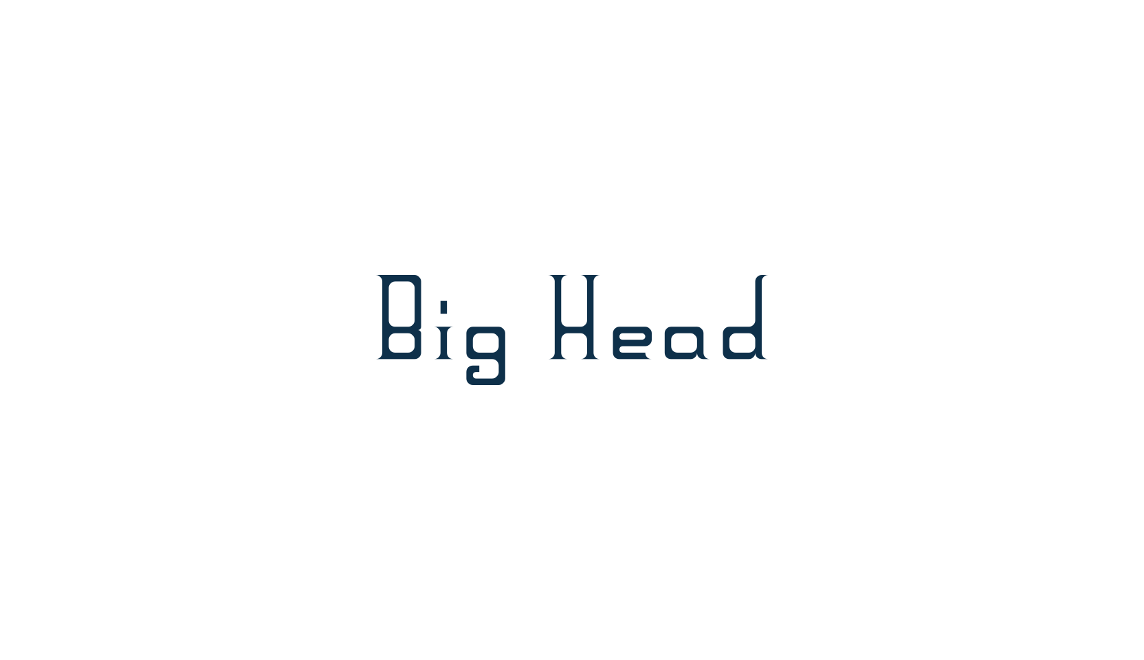 Big Head, various font preview