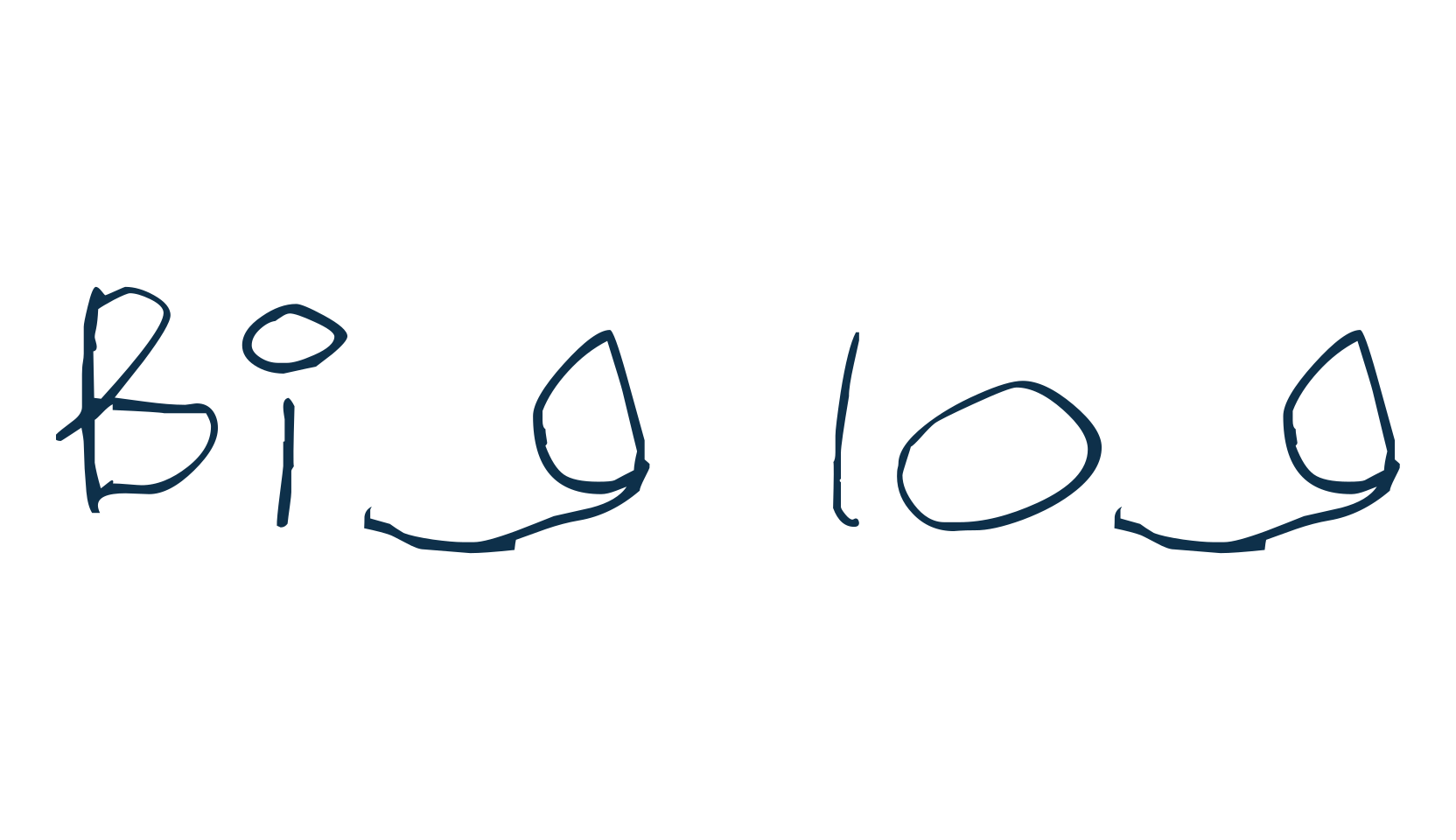 Big log, handwriting font preview