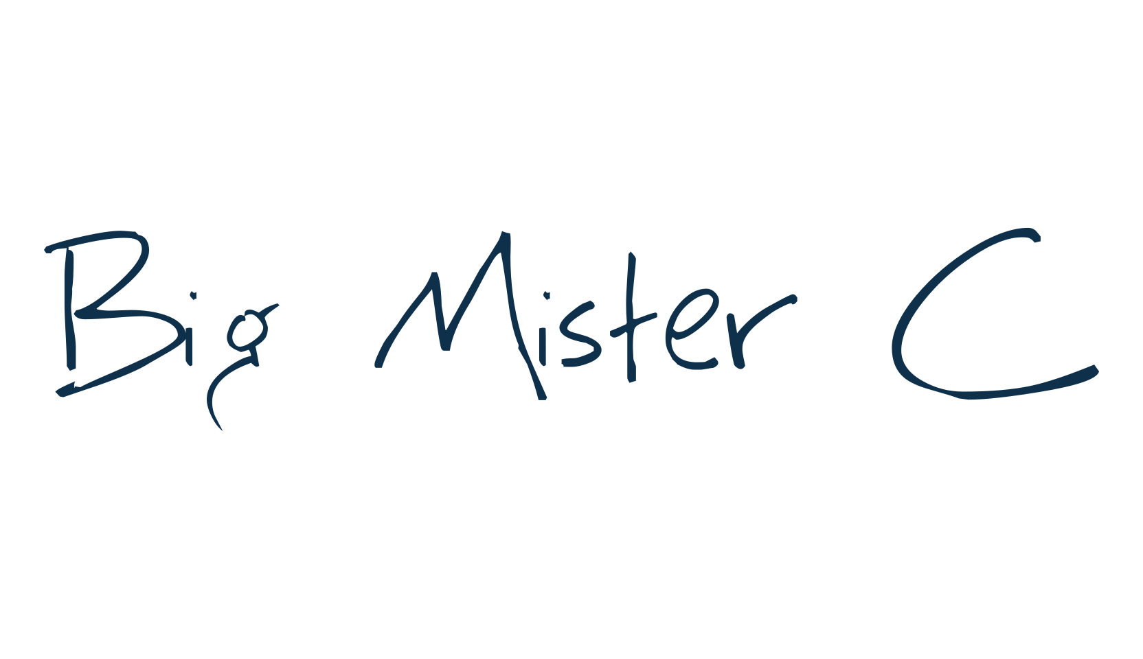 Big Mister C, script handwritten fancy decorative calligraphy font preview