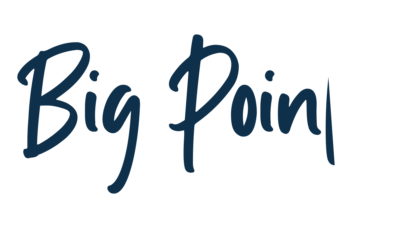 Big Points, handwriting font preview