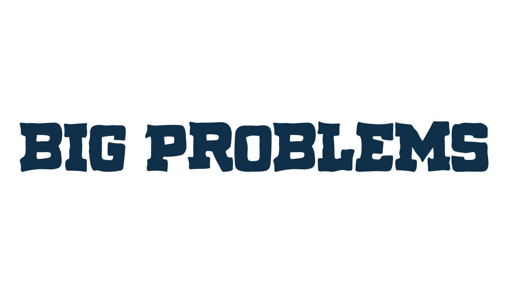 Big Problems, distorted font preview
