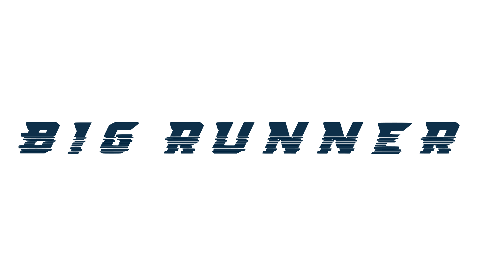 Big Runner, fancy various techno sci-fi font preview