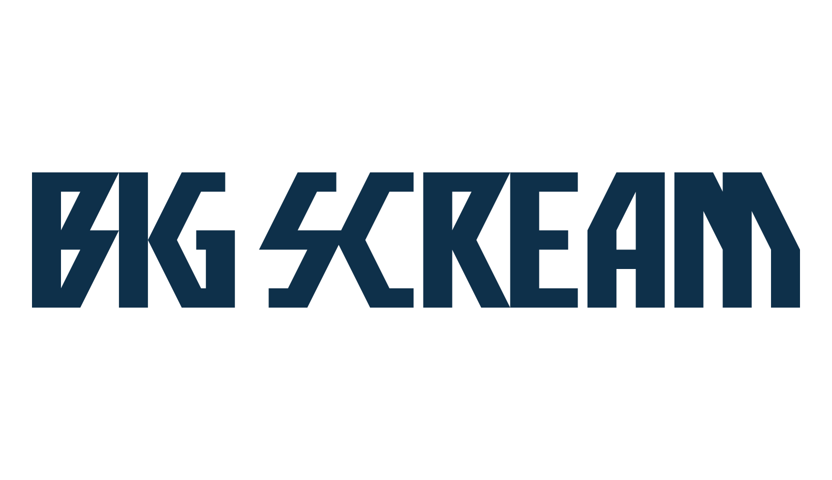 Big Scream, fancy various techno sci-fi font preview