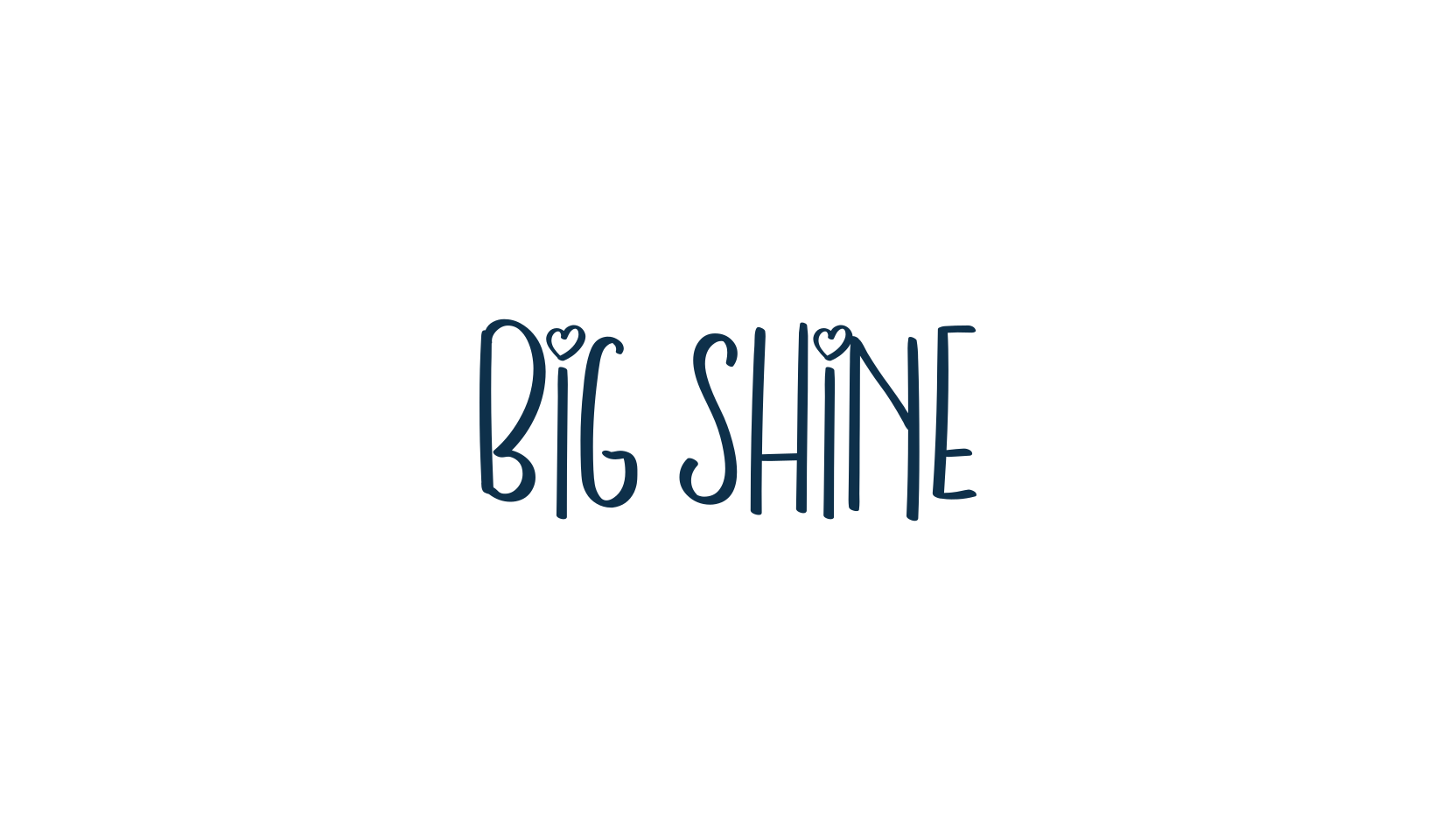Big Shine, handwriting font preview