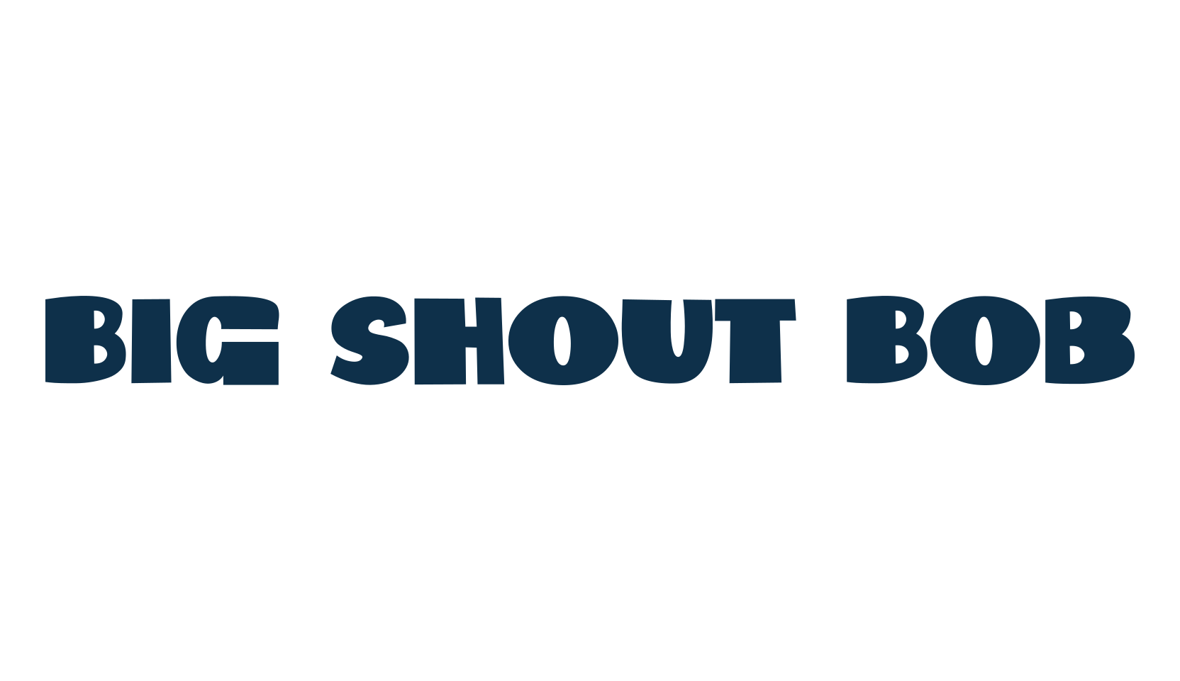Big Shout Bob, fancy cartoon decorative font preview