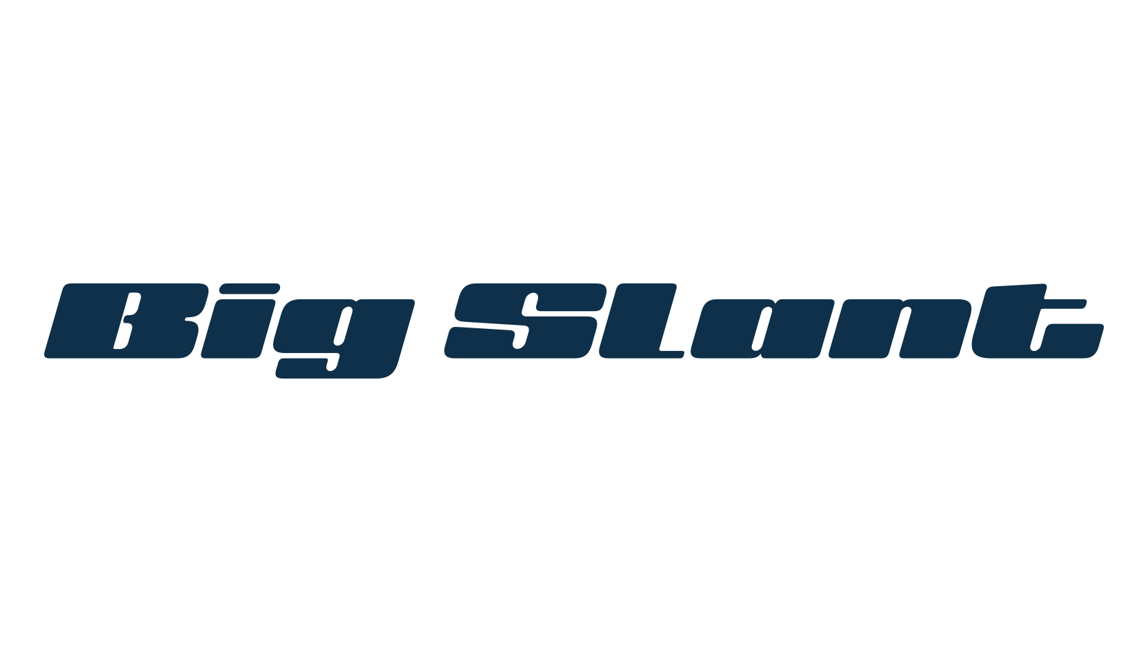 Big Slant, various font preview