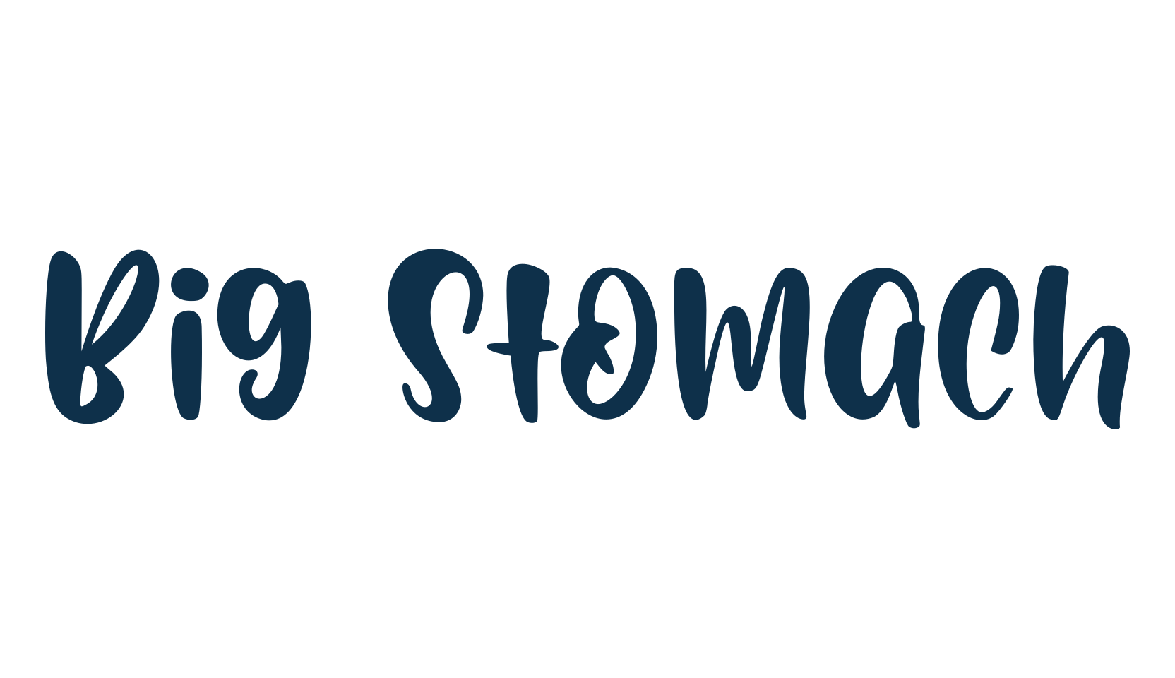 Big Stomach, fancy cartoon decorative font preview