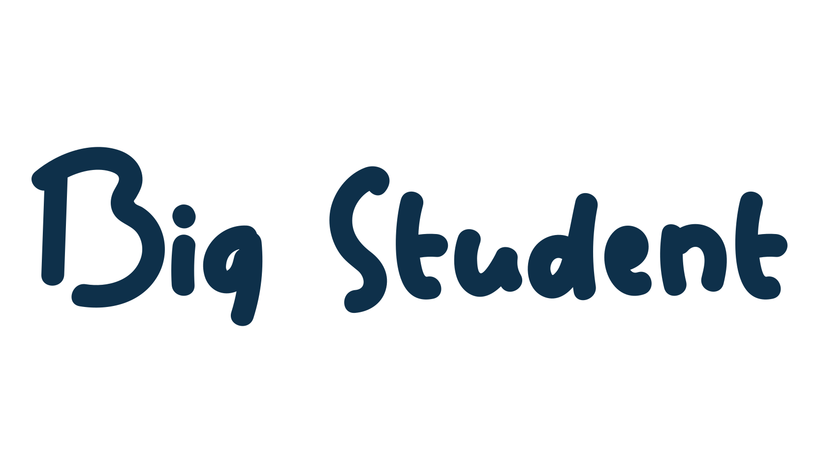 Big Student, handwriting font preview