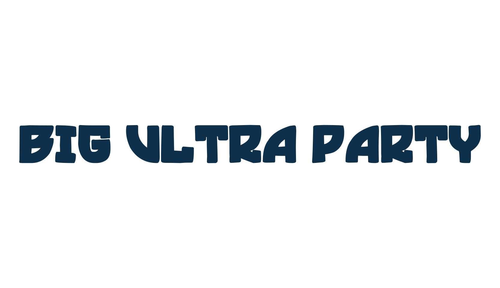 Big Ultra Party, fancy various decorative font preview
