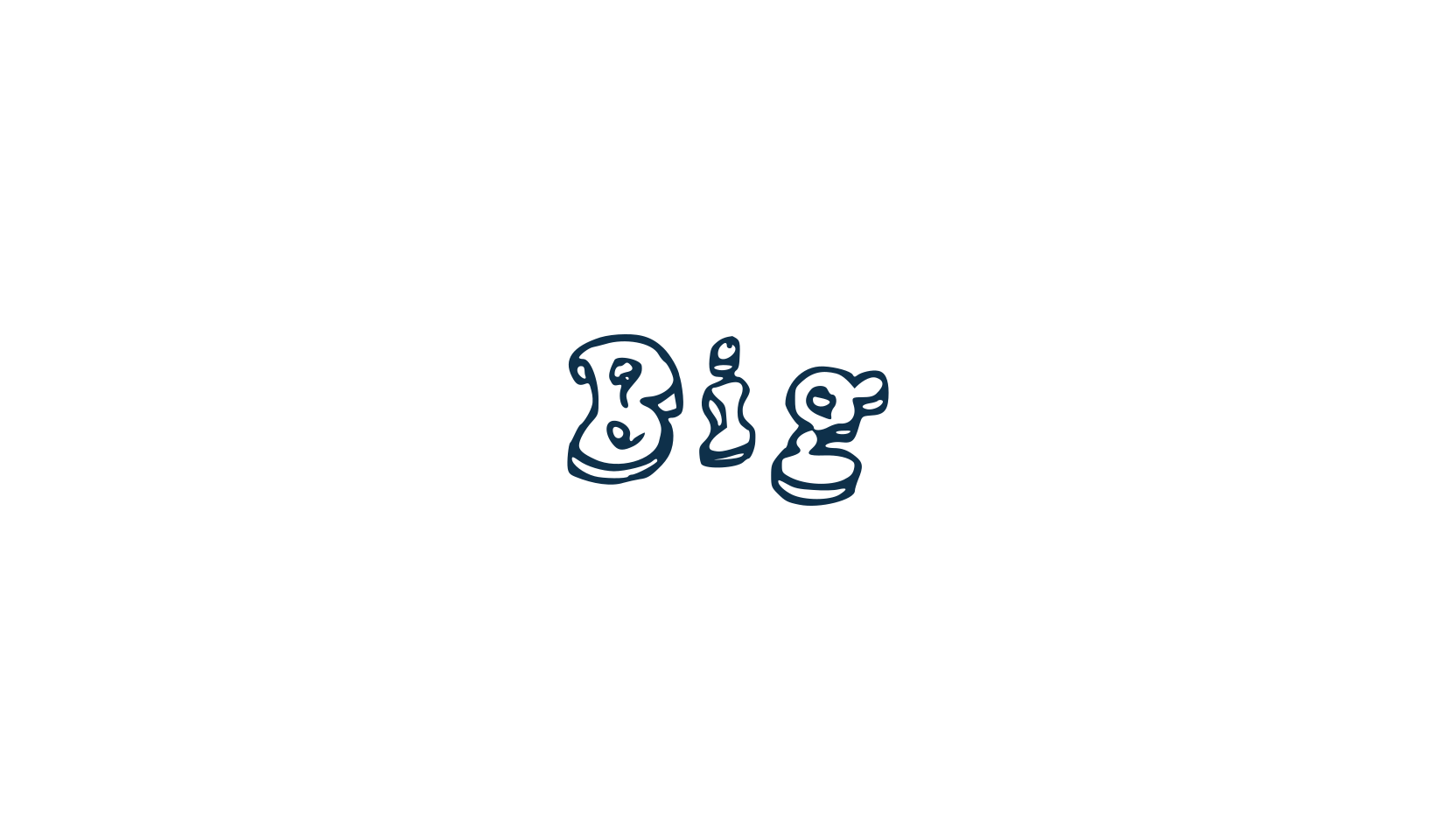 Big (big), graffiti font preview