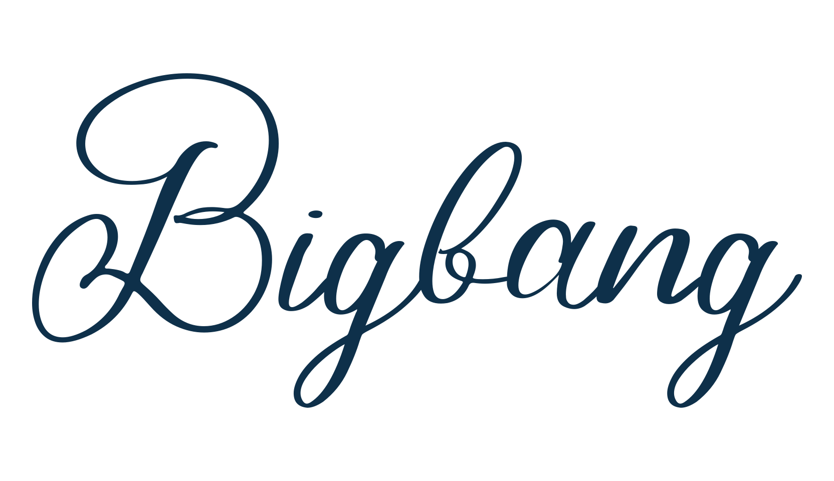 Bigbang, handwriting font preview