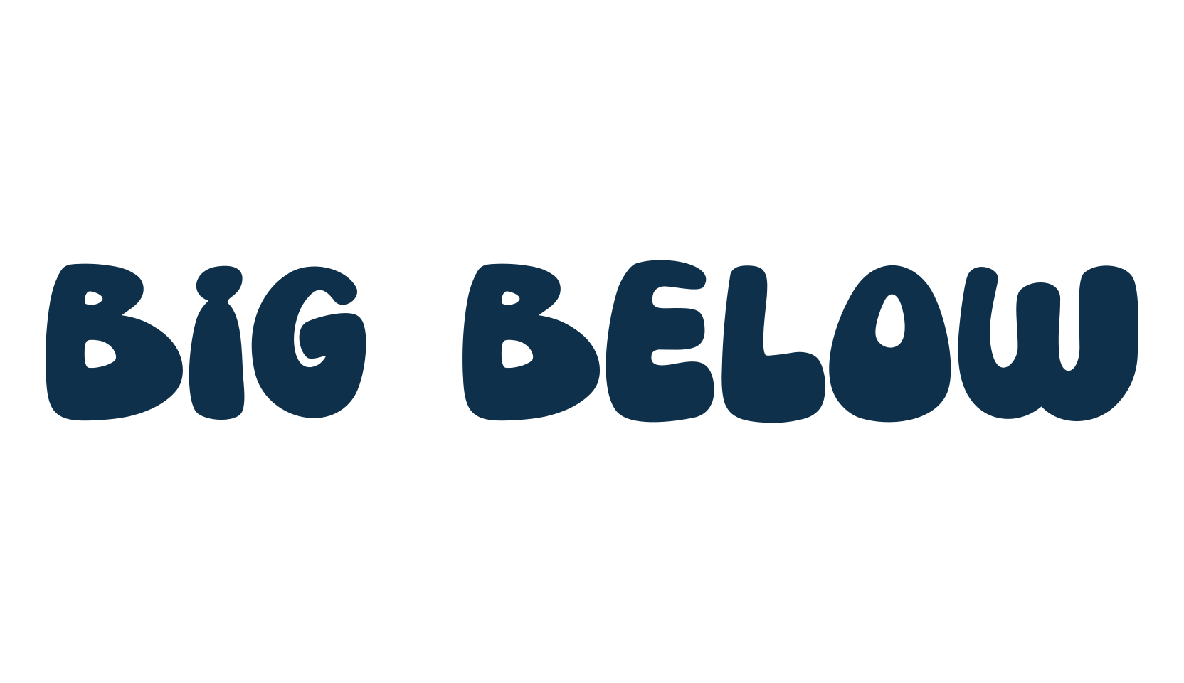 Big Below, fancy cartoon decorative font preview
