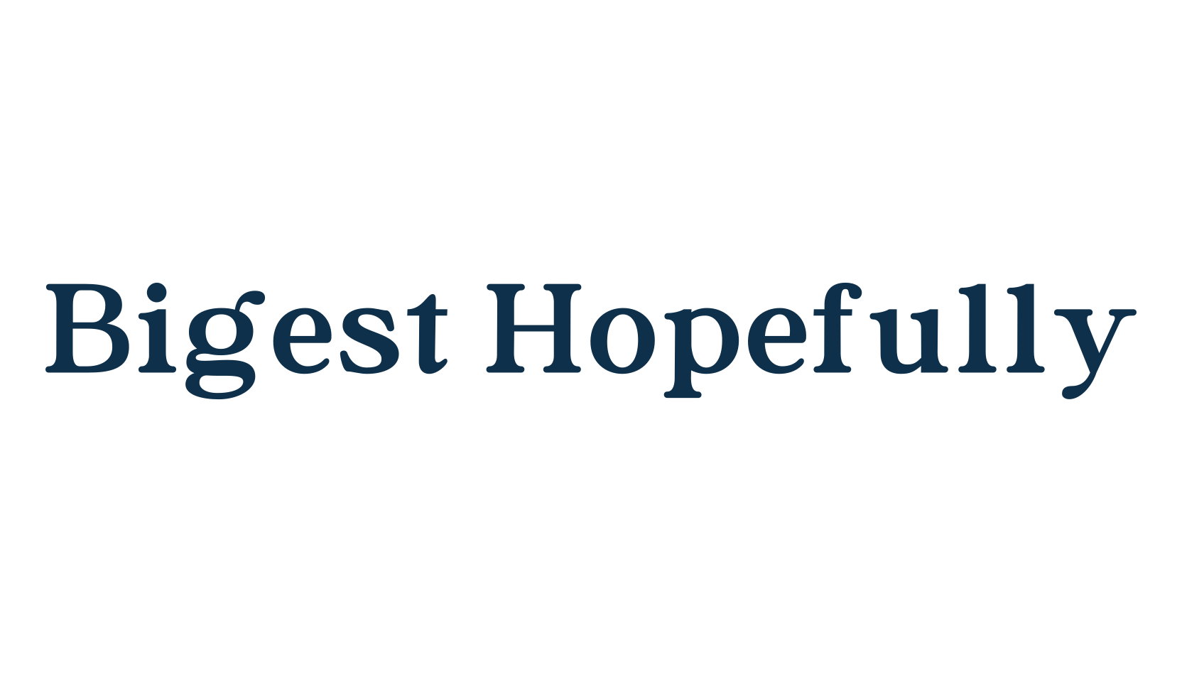 Bigest Hopefully, basic serif font preview