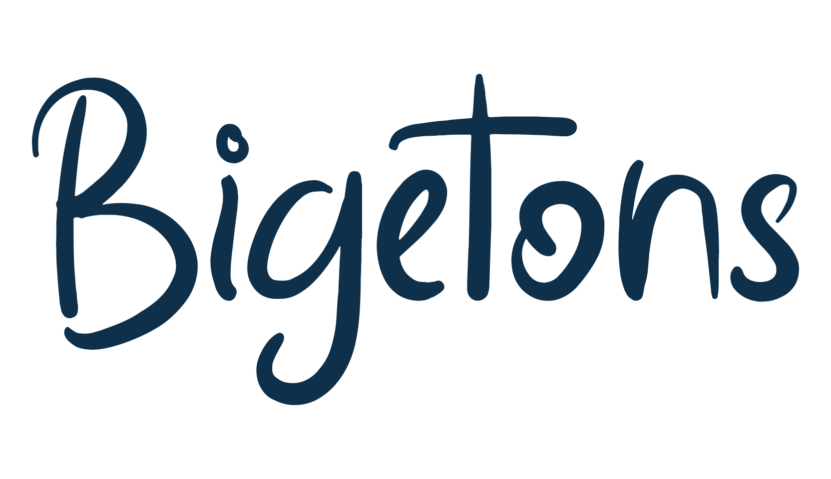 Bigetons, handwriting font preview