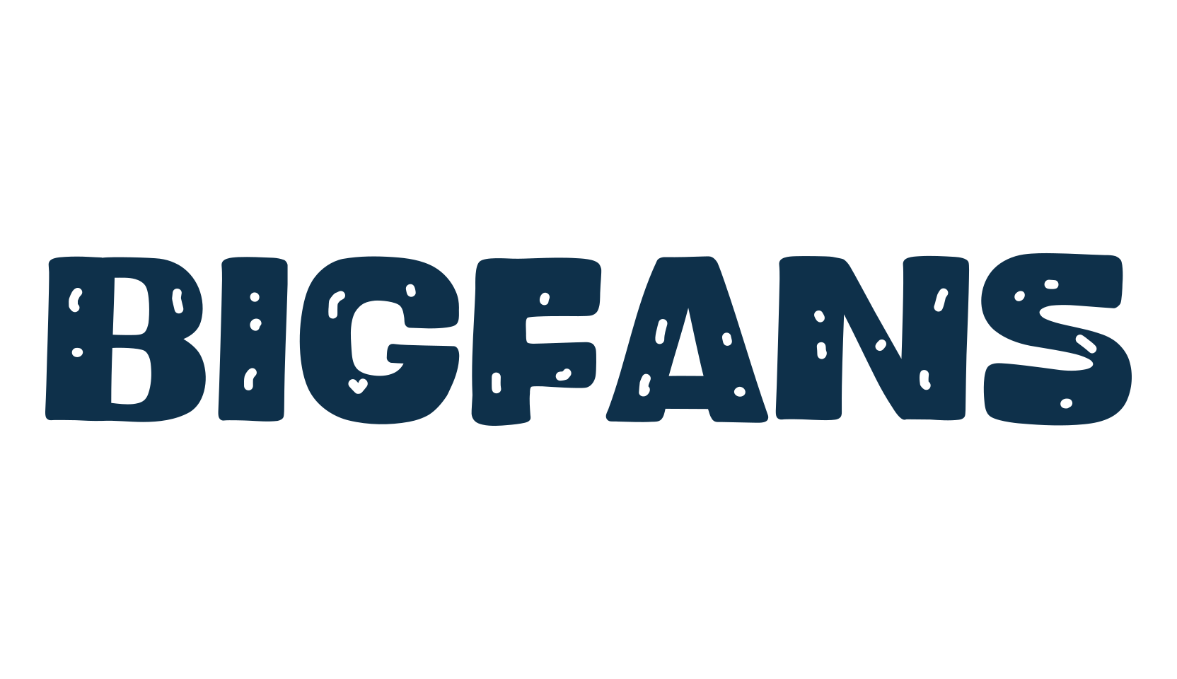 Bigfans, cartoon font preview