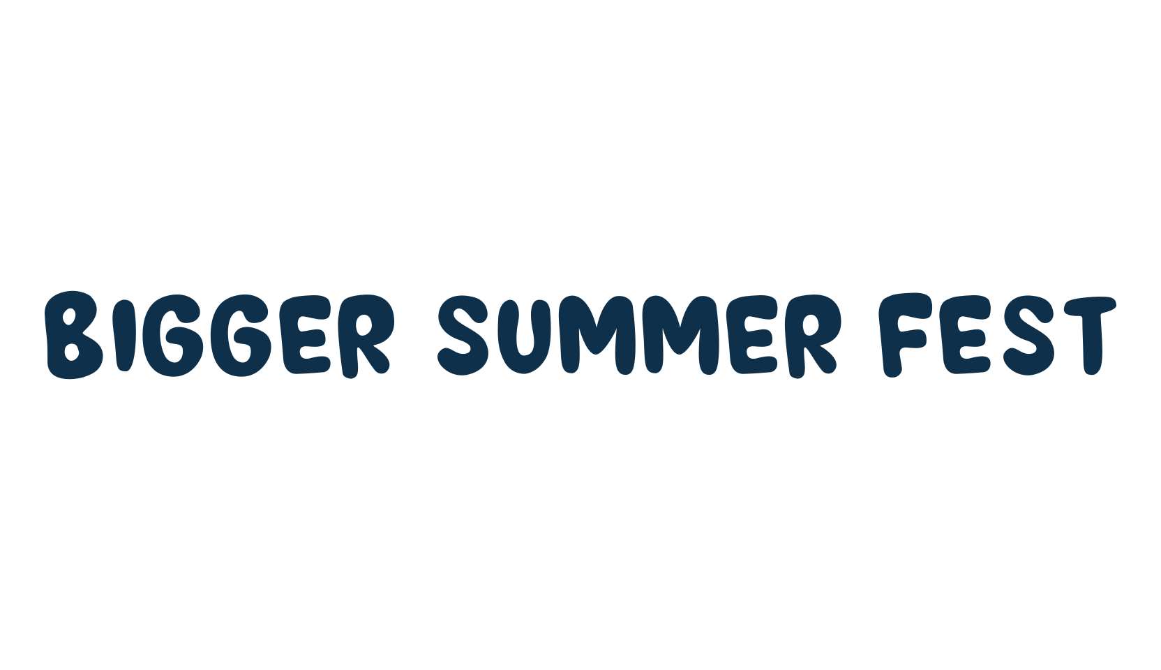 Bigger Summer Fest, fancy cartoon decorative font preview