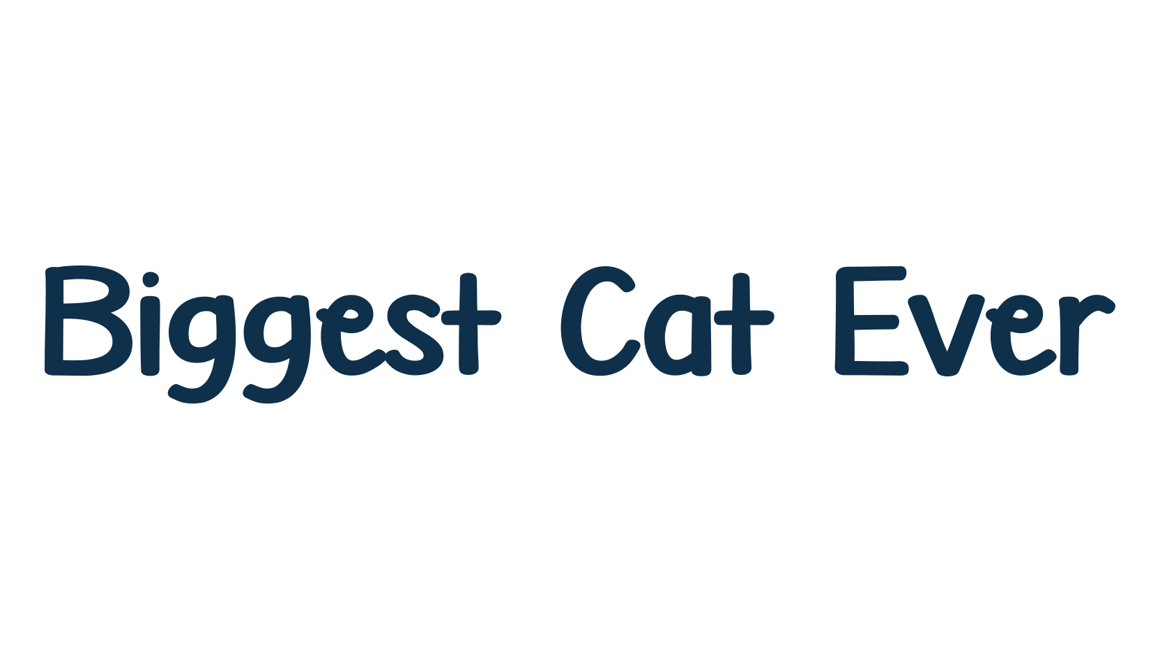 Biggest Cat Ever, various font preview