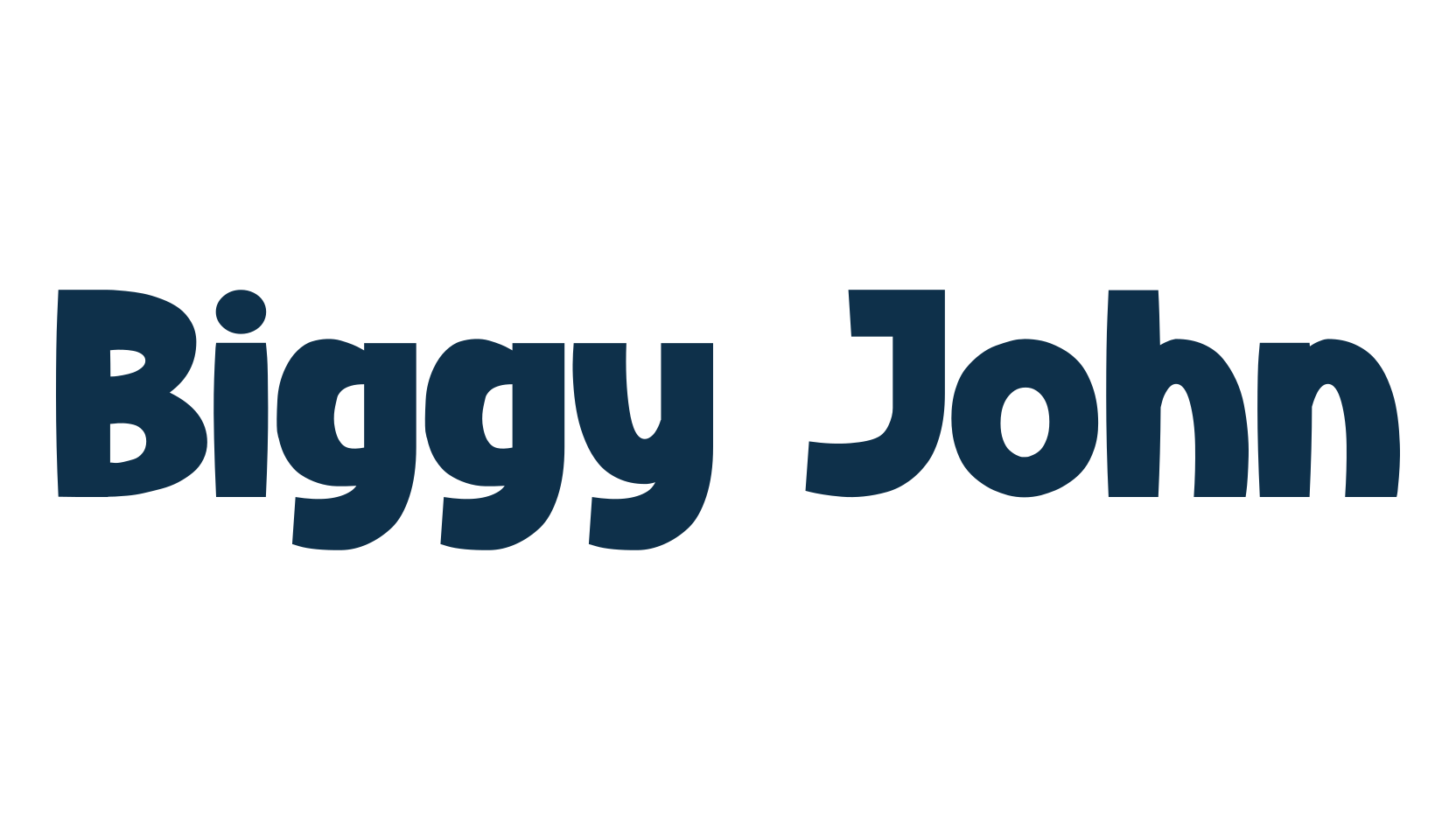 Biggy John, display market font preview