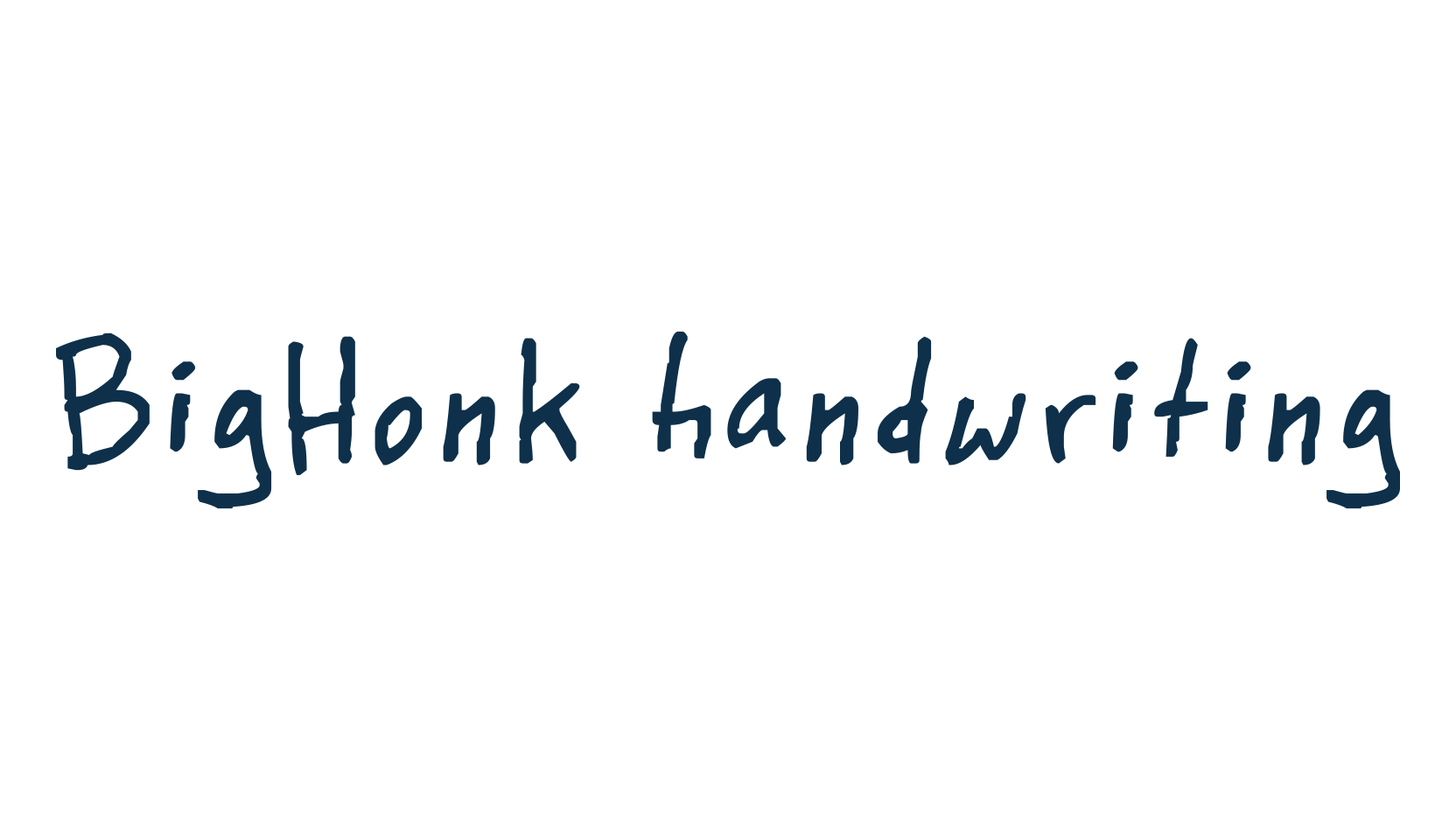 BigHonk handwriting, handwriting font preview