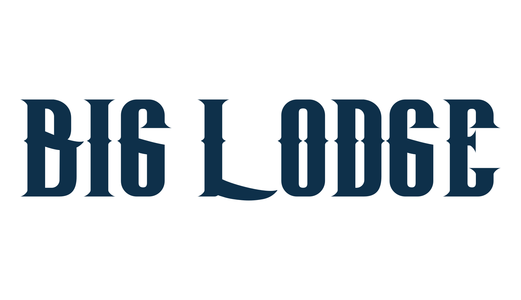 Big Lodge, fancy retro decorative font preview