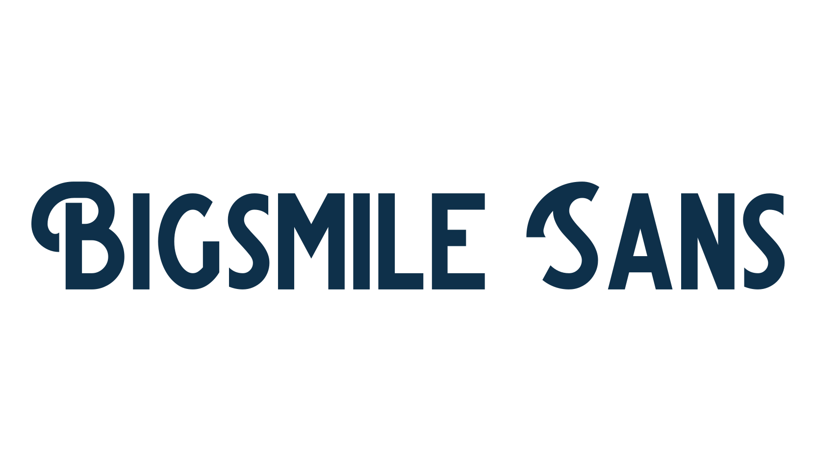 Bigsmile Sans, retro font preview