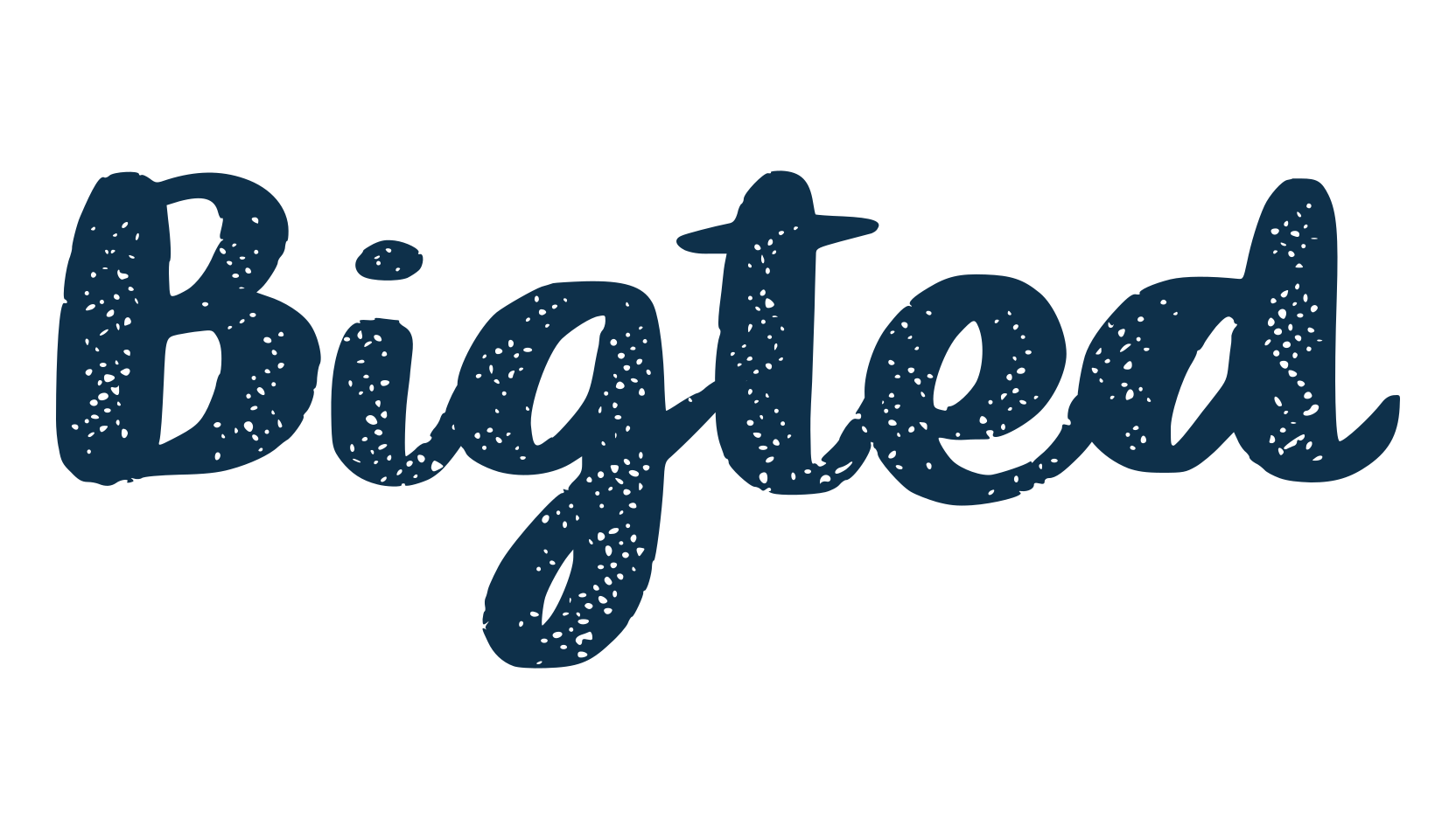 Bigted, fancy decorative font preview