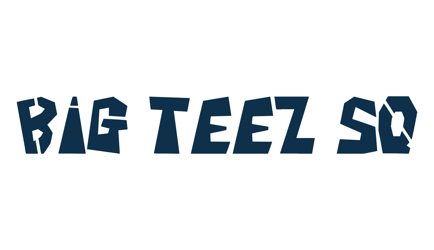 Big Teez Sq, cartoon font preview