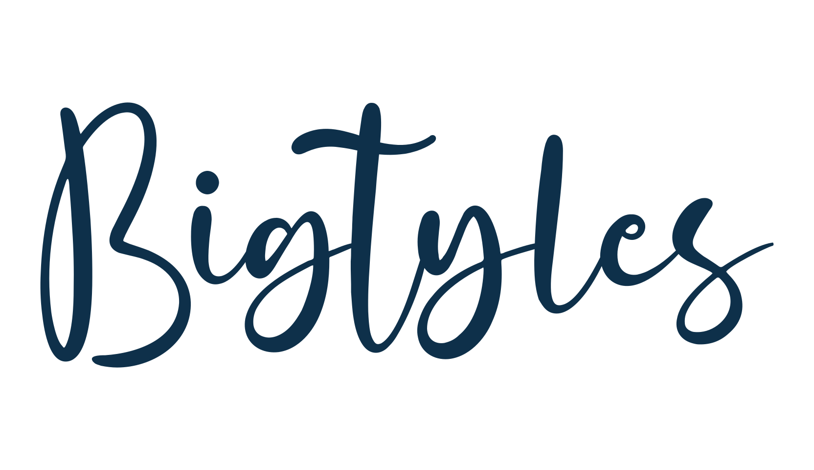 Bigtyles, fancy decorative font preview