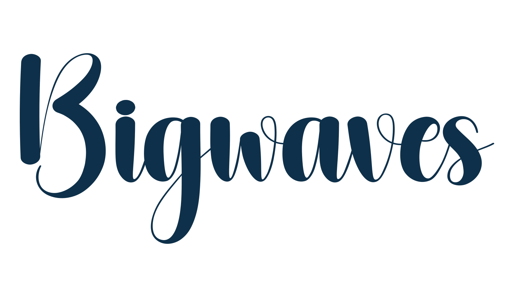 Bigwaves, fancy decorative font preview