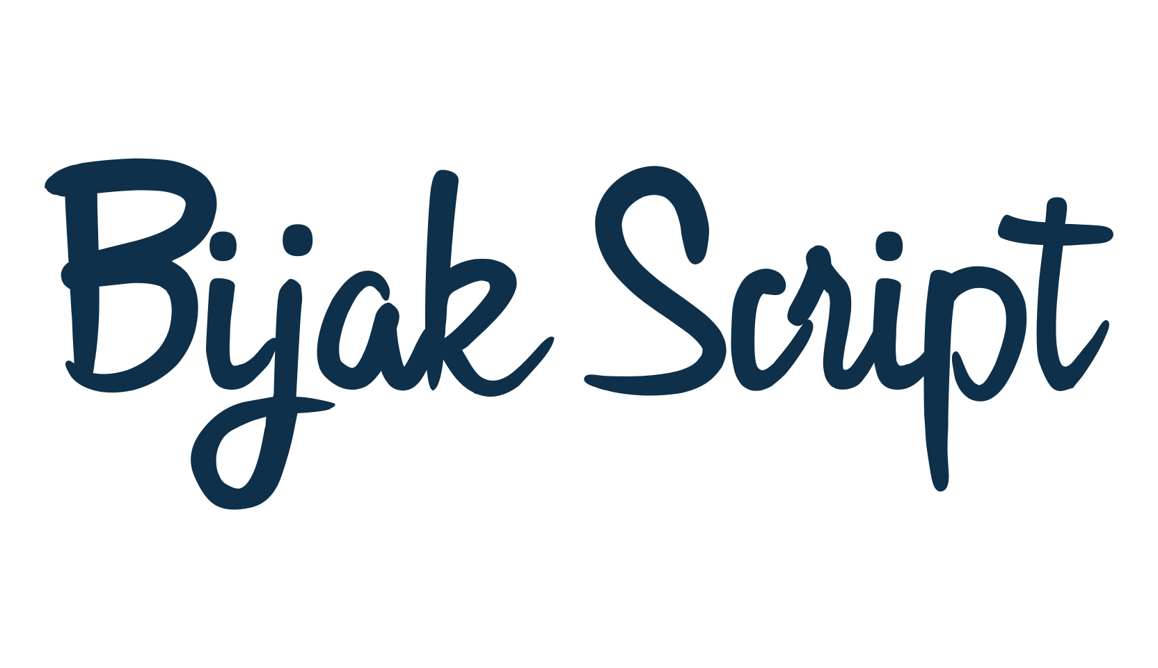Bijak Script, script handwritten fancy decorative calligraphy font preview