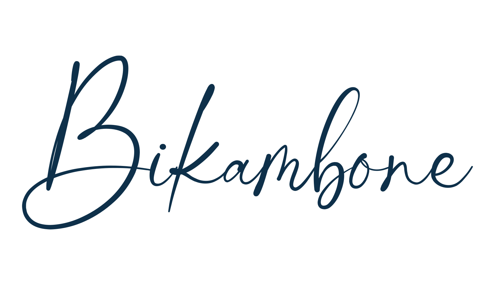 Bikambone, handwriting font preview