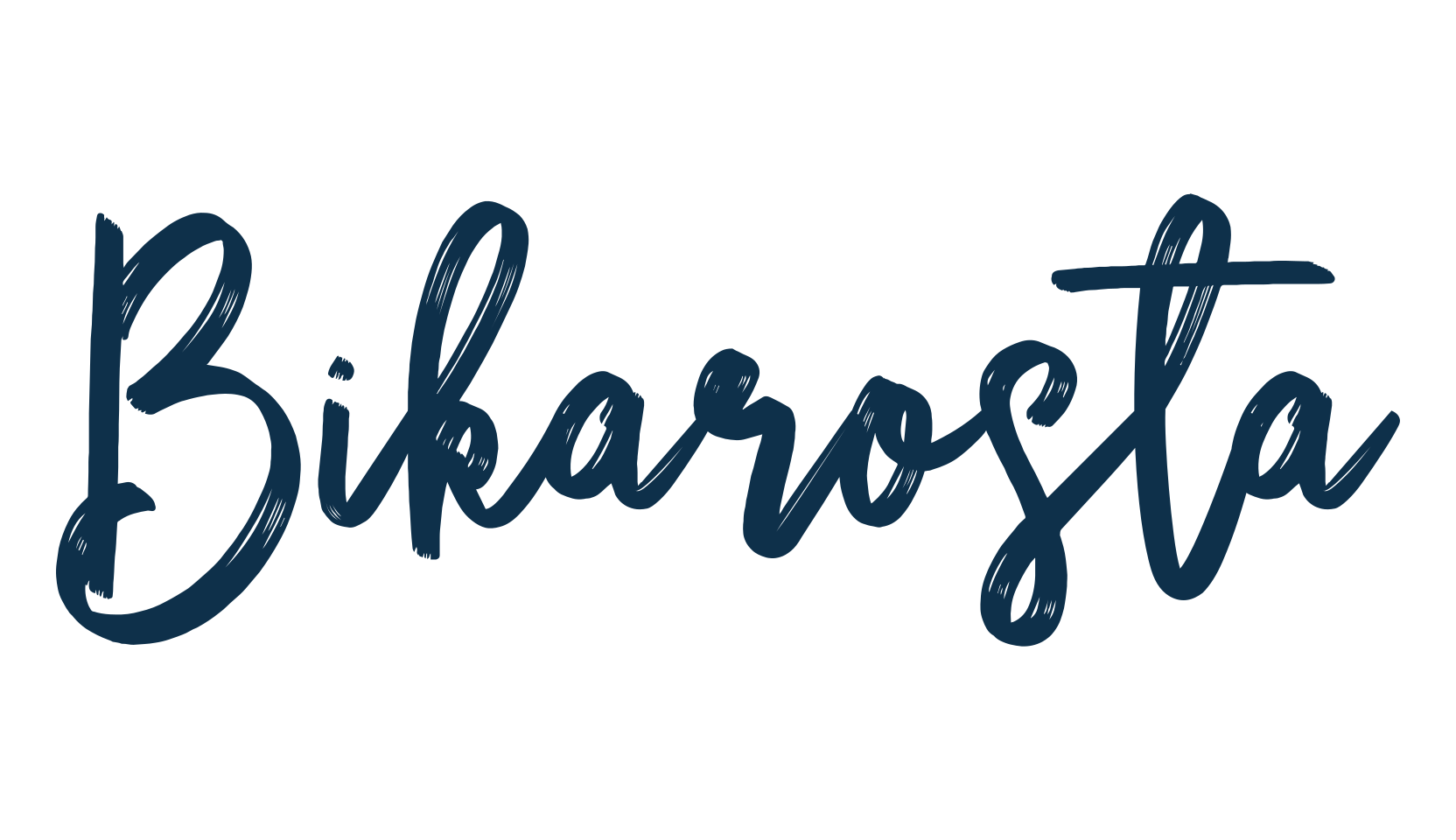 Bikarosta, handwriting font preview
