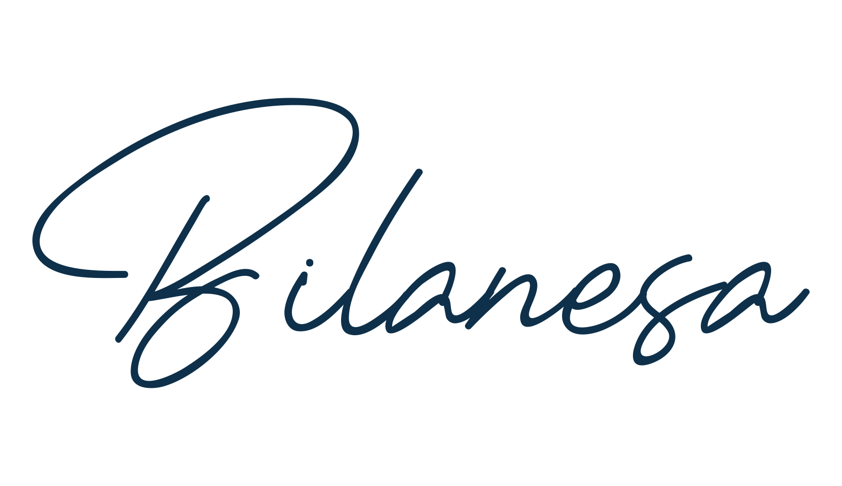 Bilanesa, handwriting font preview