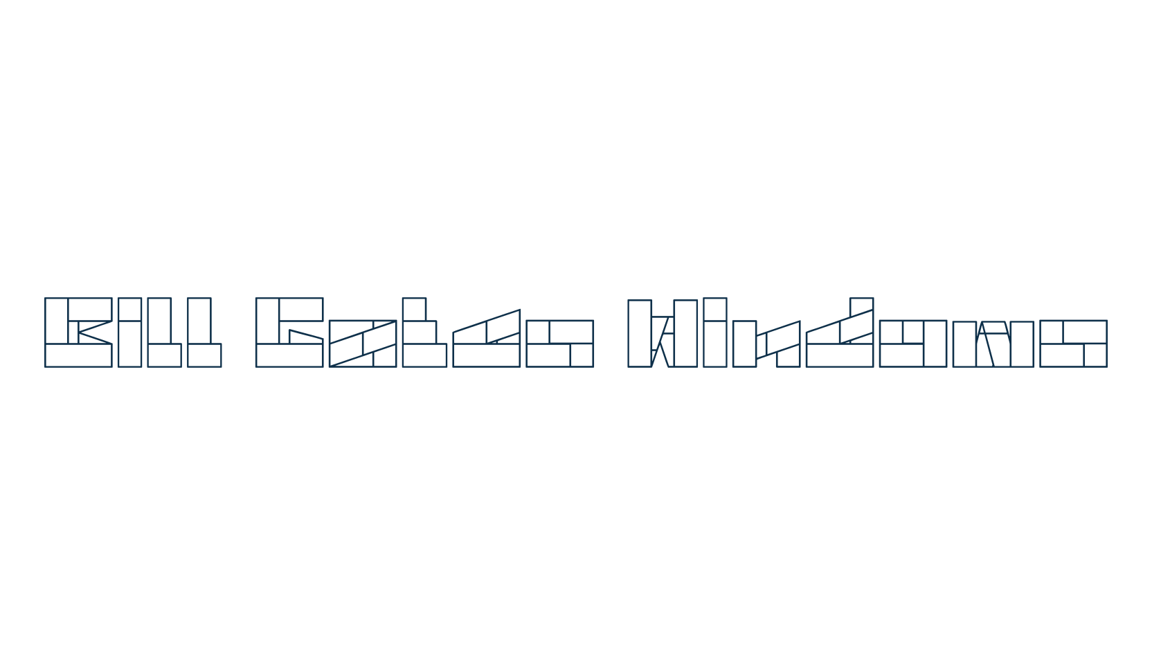 Bill Gates Windows, square font preview