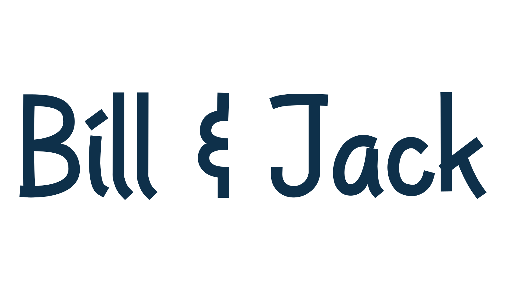 Bill & Jack, fancy various decorative font preview