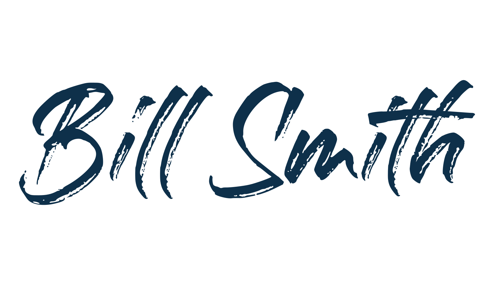 Bill Smith, script brush fancy decorative calligraphy font preview