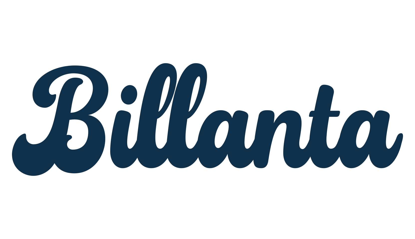 Billanta, old school font preview
