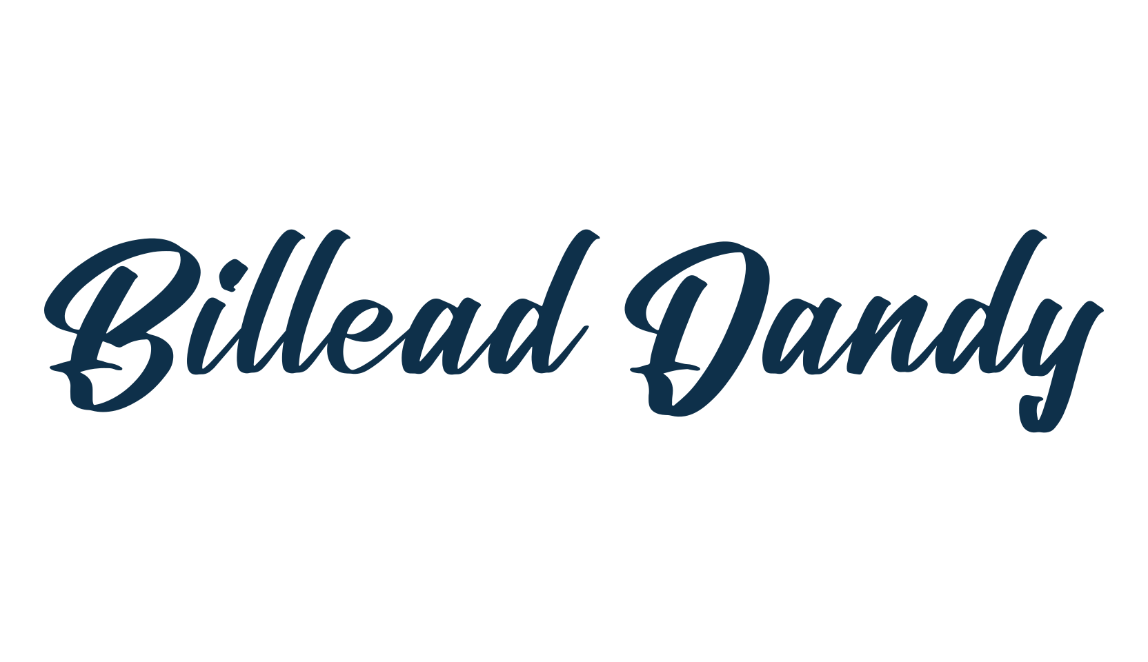 Billead Dandy, fancy decorative font preview