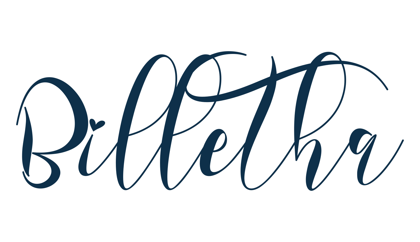 Billetha, script calligraphy fancy decorative font preview