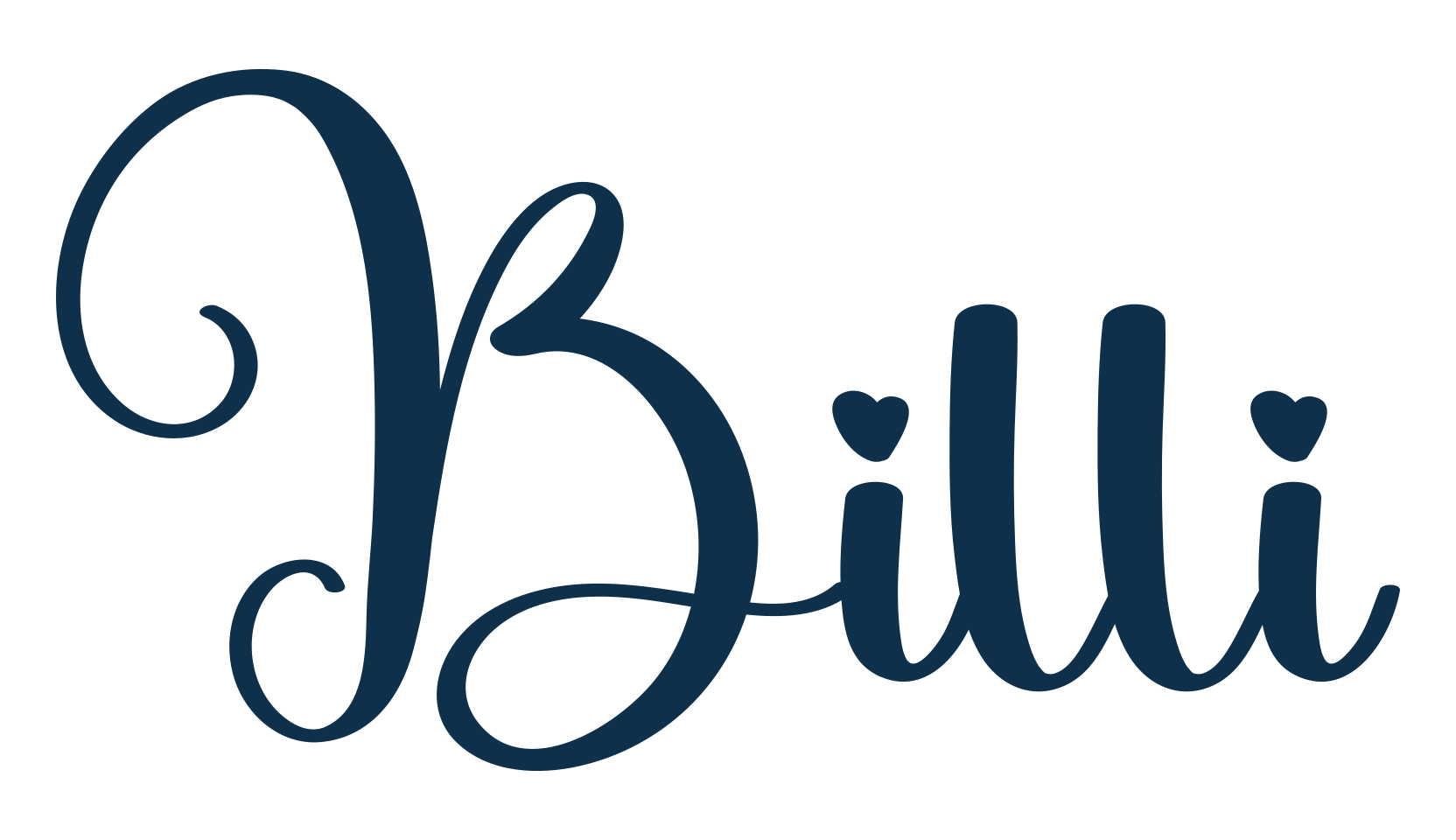 Billi, fancy decorative font preview