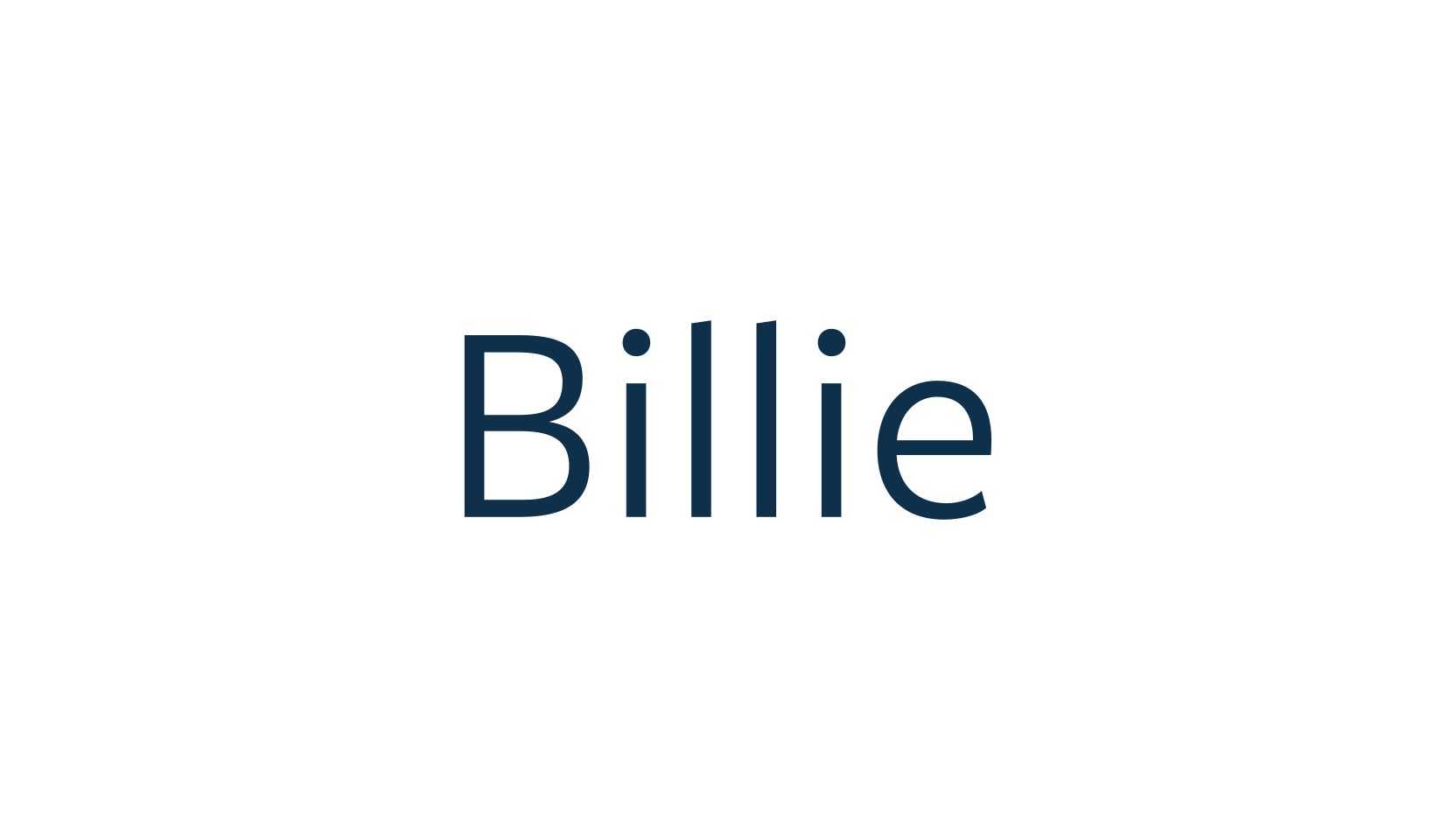 Billie, sans serif font preview