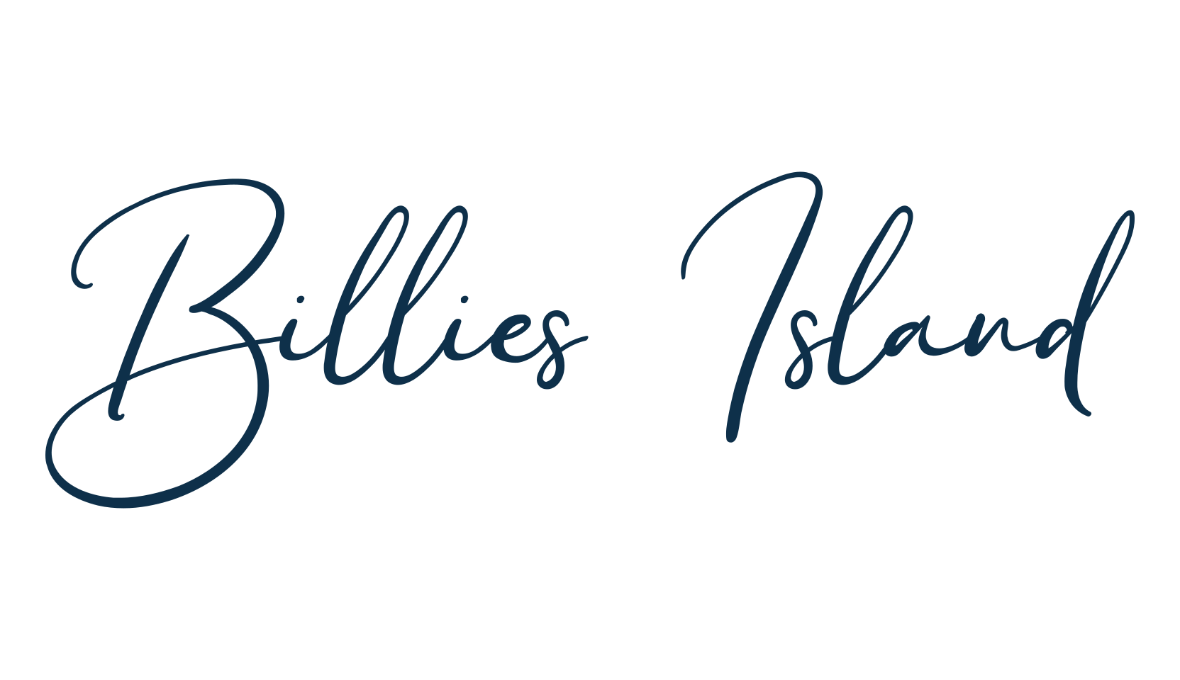 Billies Island, script handwritten fancy decorative calligraphy font preview