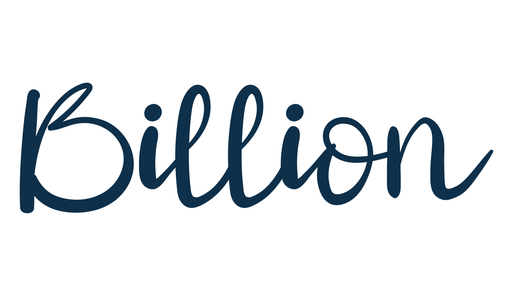 Billion (billion-2), various font preview