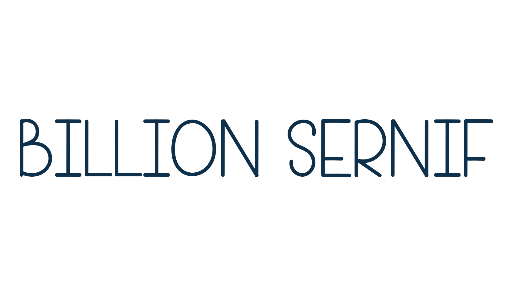 Billion Sernif, script handwritten fancy decorative calligraphy font preview