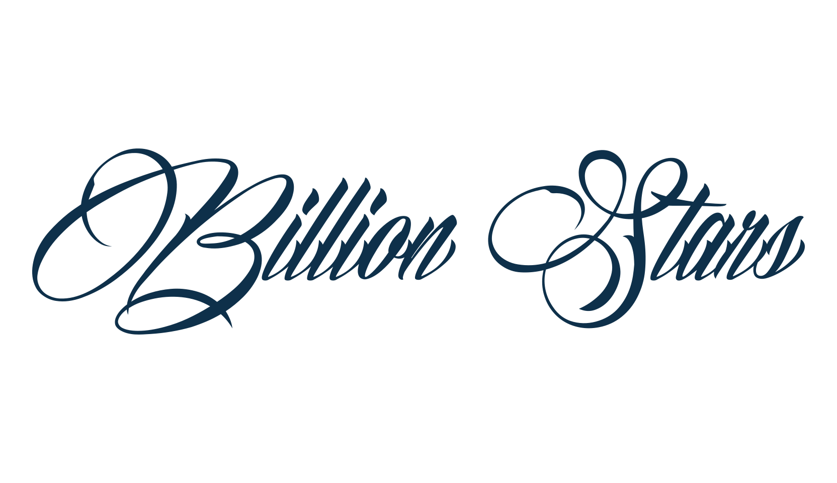 Billion Stars, calligraphy font preview