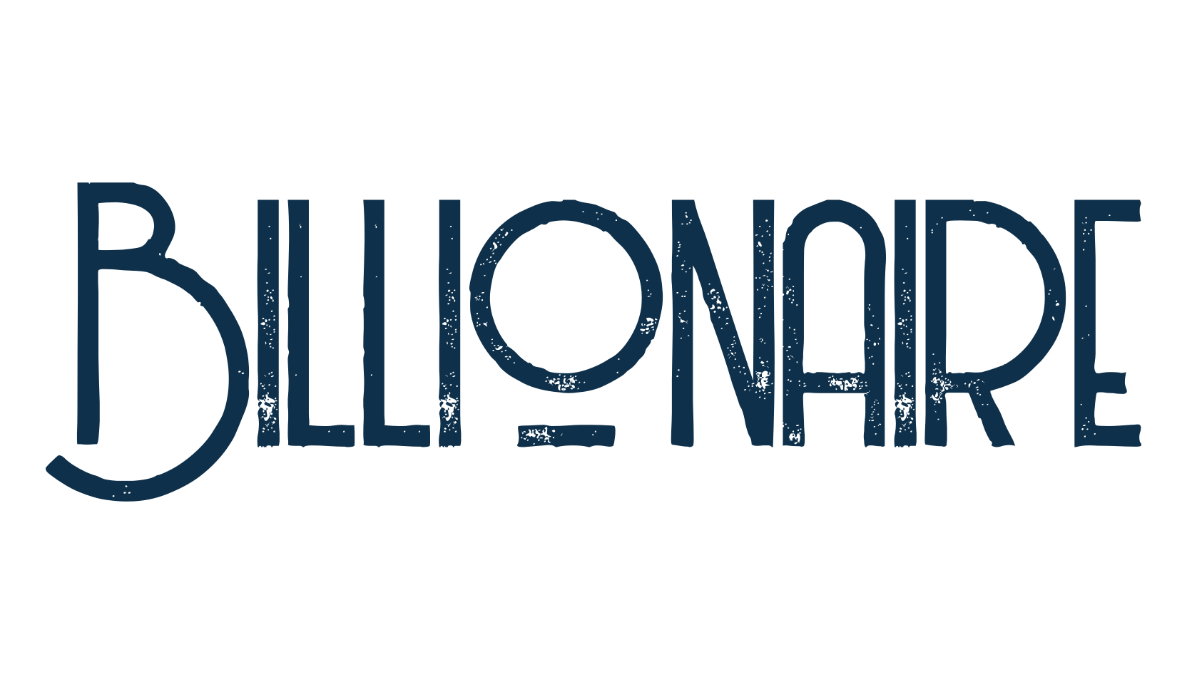 Billionaire, retro font preview