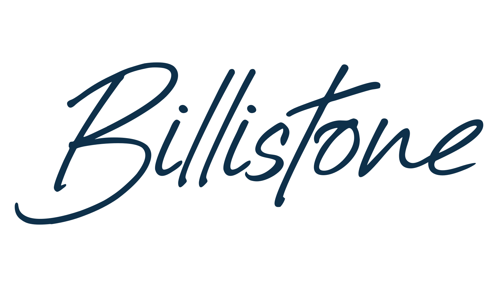 Billistone, handwriting font preview