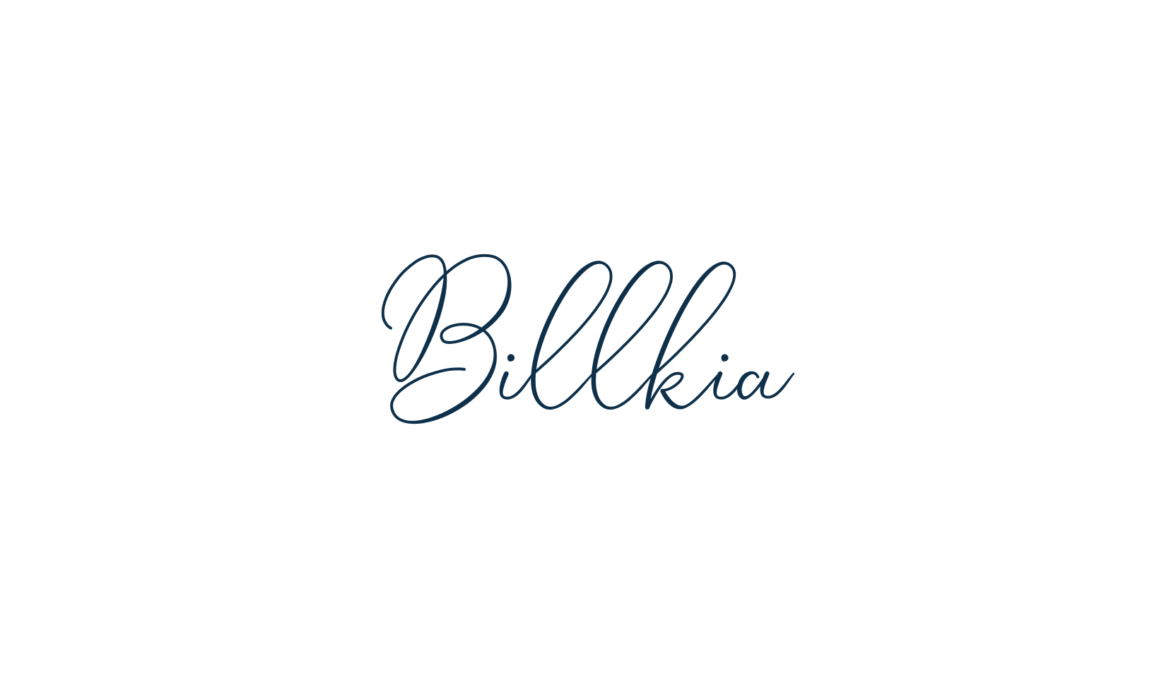 Billkia, handwriting font preview